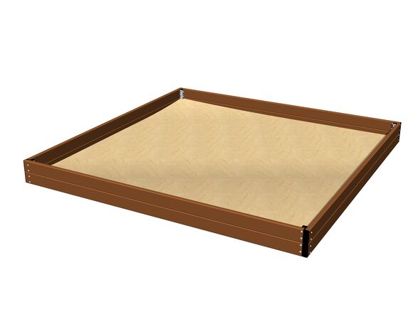 Sandkasten 3x3 m - braun
