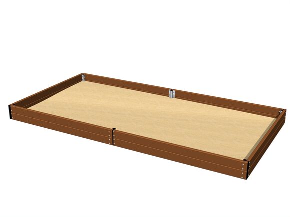Sandkasten 4x2 m - braun