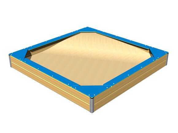 Sitzfläche für Sandkasten 2x2 m SP220DB - blau