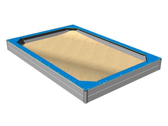 Sitzfläche für Sandkasten 3x2 m SP320KB - blau