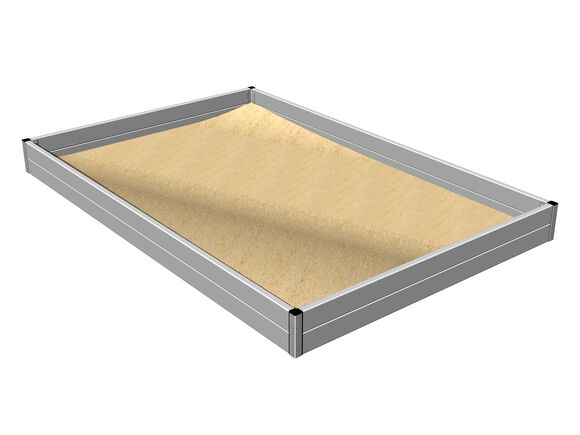 Sandkasten 3x2 m PI320KS - silber