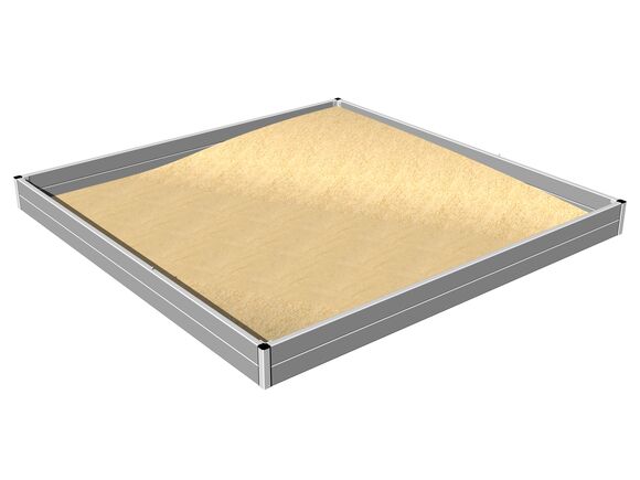 Sandkasten 3x3 m PI330KS - silber