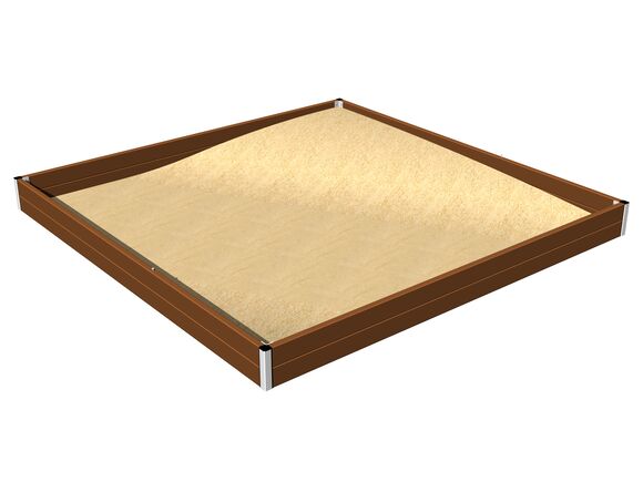 Sandkasten 3x3 m PI330KW - braun