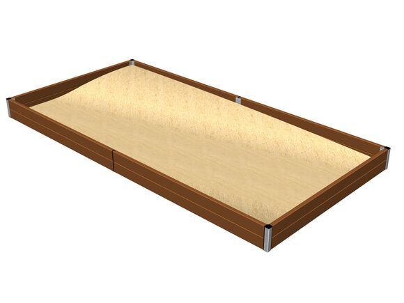 Sandkasten 4x2 m PI420KW - braun