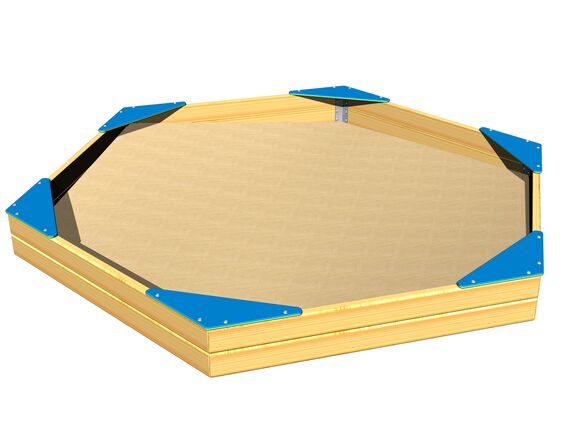 Sitze für 6-Kanten-Sandkasten SP002DB - blau