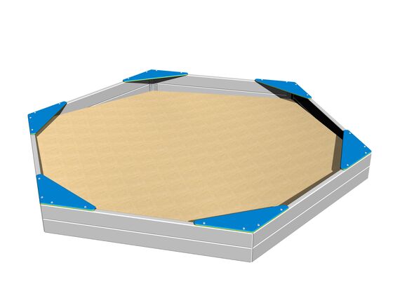 Sitze für 6-Kanten-Sandkasten SP002KB - blau