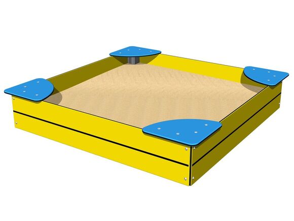 Sandkasten mit Sitzflächen 1,5x1,5 m PIH1515YB
