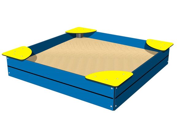 Sandkasten mit Sitzflächen 1,5x1,5 m PIH1515BY