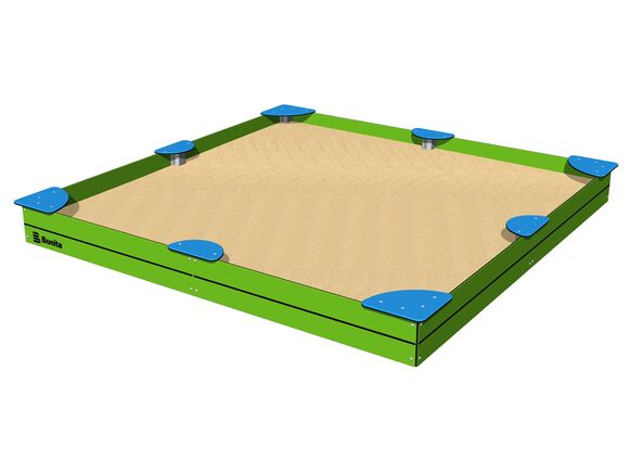 Sandkasten mit Sitzflächen 3x3 m PIP3030LB
