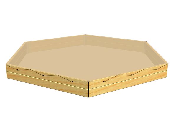 Plane für 6 Kant-Sandkasten PZ602