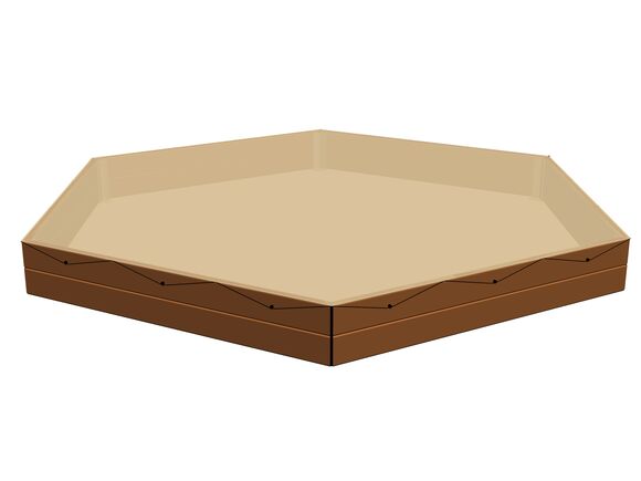 Plane für 6 Kant-Sandkasten PZ602