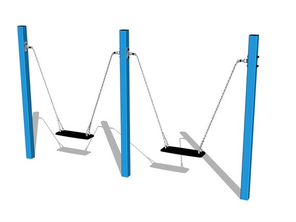 Kettenschaukeln Vogelnest - blau (f.h. 1 m)
