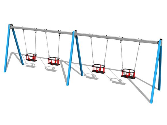 Ketten-Vierfachschauke RH6413KB - blau (f.h. 1,0 m)