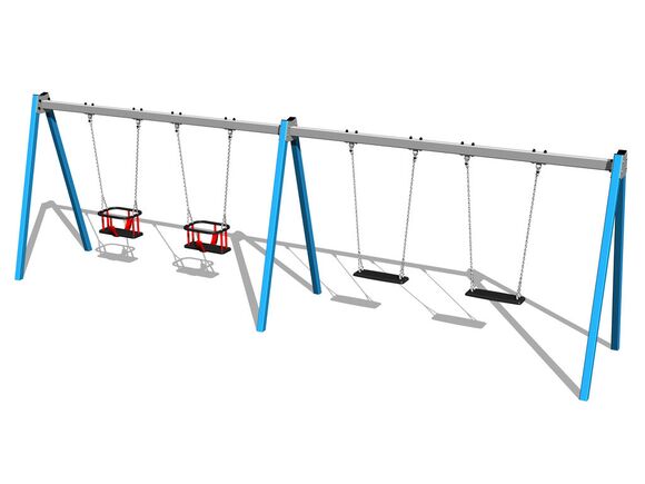 Ketten-Vierfachschauke RH6412KB - blau (f.h. 1,0 m)