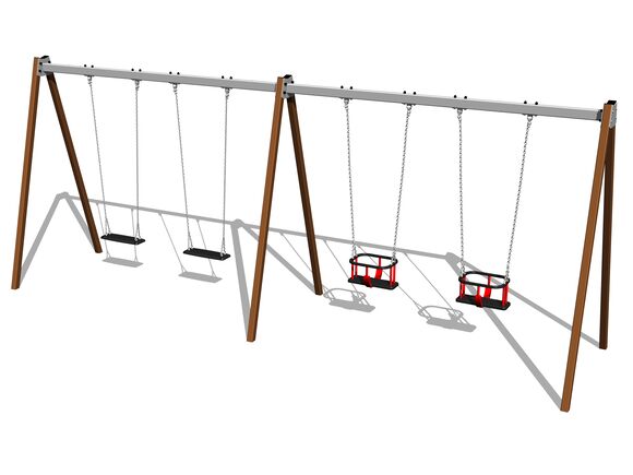 Ketten-Vierfachschauke RH6412KW- braun (f.h. 1,5 m)