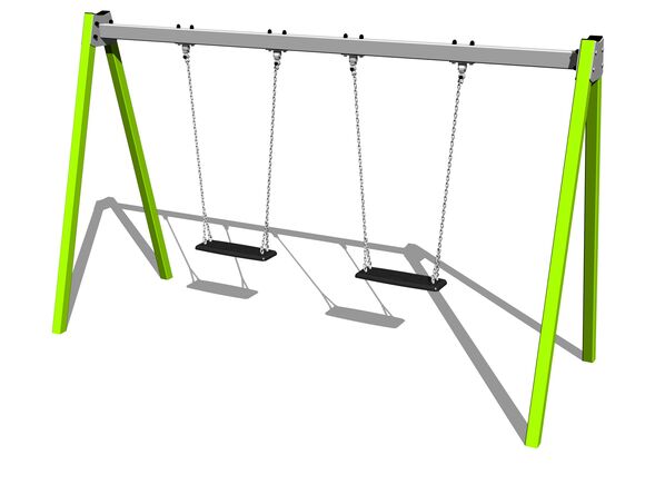 Ketten-Doppelschaukel - Limette (f.h. 1,0 m)