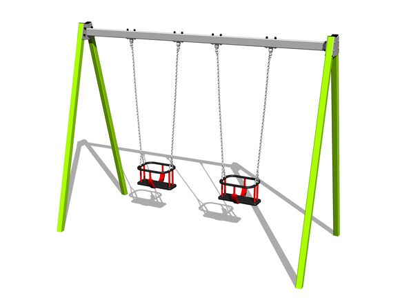 Ketten-Doppelschaukel - Limette (f.h. 1,5 m)