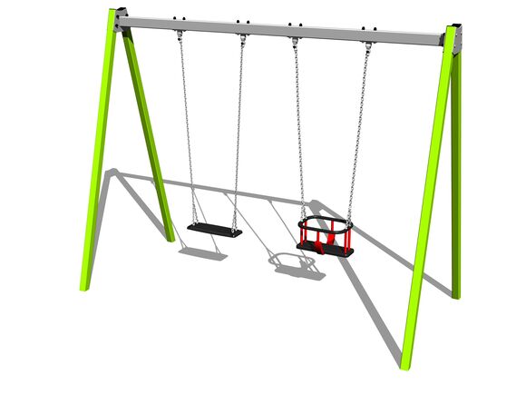 Ketten-Doppelschaukel - Limette (f.h. 1,5 m)