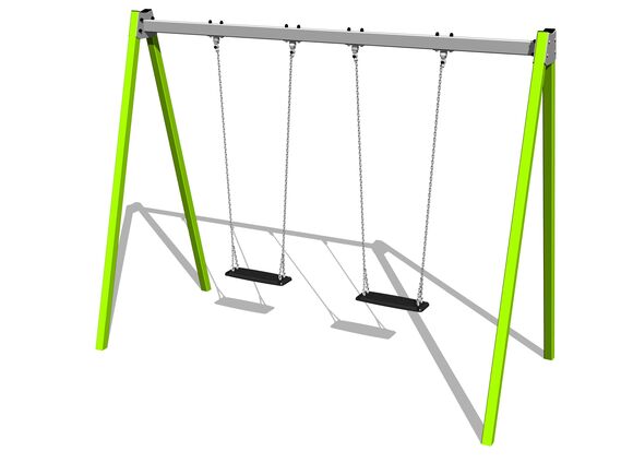 Ketten-Doppelschaukel - Limette (f.h. 1,5 m)