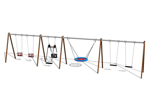 Kettenschaukel der Hexadgruppe RH6621KW- braun (f.h. 1,5 m)