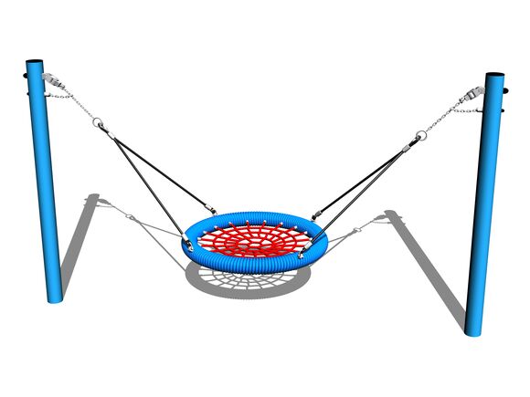 Kettenschaukeln Vogelnest MINI RH160KB - blau (f.h. 1 m)