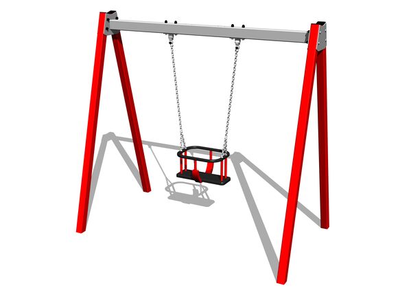 Kettenschaukel RH6112KR - rot (f.h. 1,0 m)