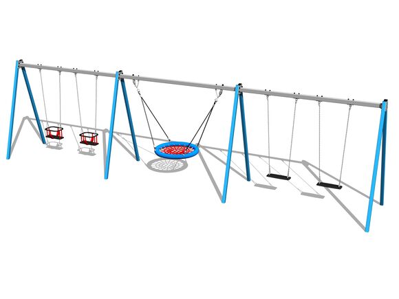 Fünffache Kettenschaukel RH6521KB - blau (f.h. 1,5 m)