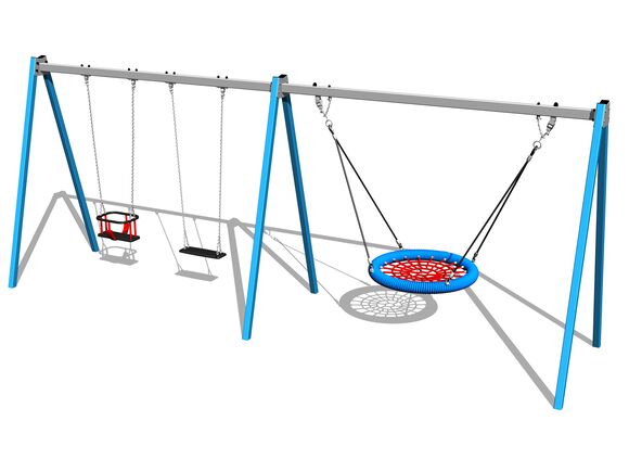 Ketten-Dreifachschaukel  RH6322KB - blau (f.h. 1,5 m)
