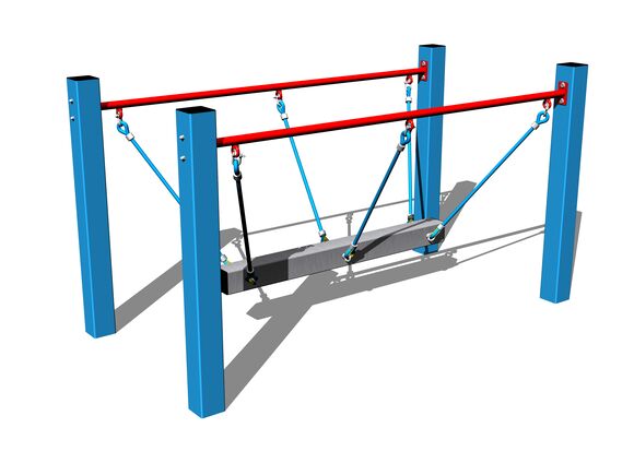 Seil-Balanciersteg LL101KB - blau