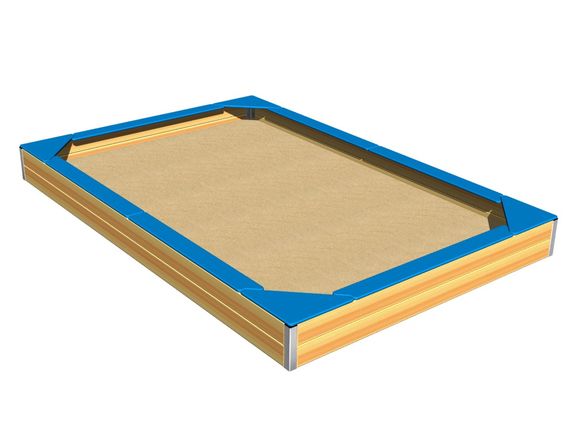 Sitzfläche für Sandkasten 3x2 m SP320DB - blau