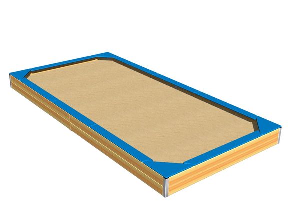 Sitzfläche für Sandkasten 4x2 m SP420KB - blau