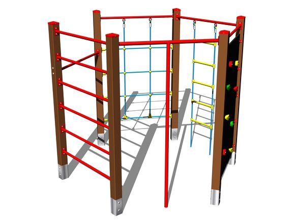 Klettergerüst SS8603KW - braun