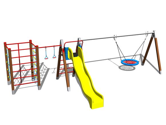 Klettergerüst SS804KW - braun