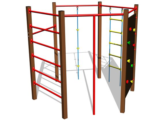 Klettergerüst SS8602KW - braun