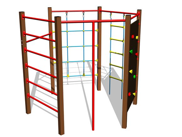Klettergerüst SS8603KW - braun