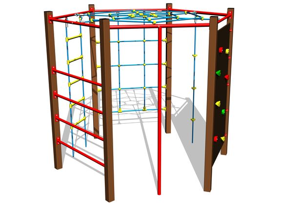 Klettergerüst SS8604KW - braun