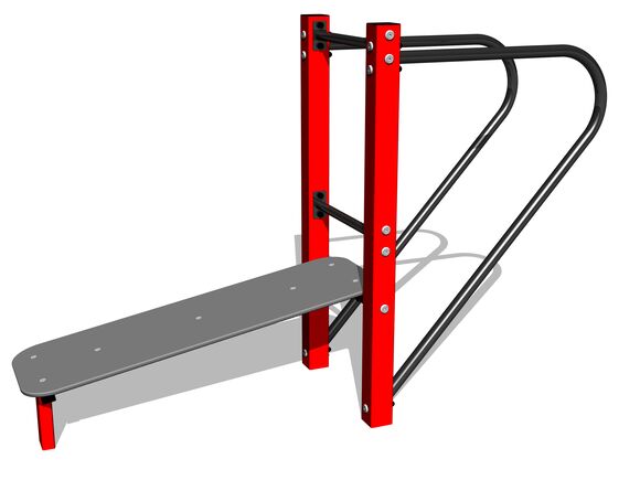 Street-Workout-Kombination WS8004RD - rot