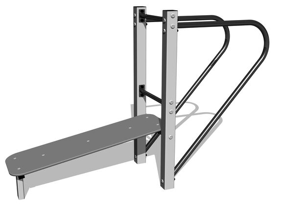 Street-Workout-Kombination WS8004SD - silber