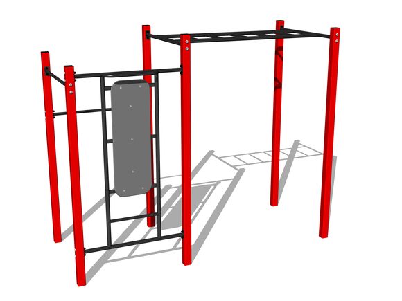 Street-Workout-Kombination WS8010RD - rot