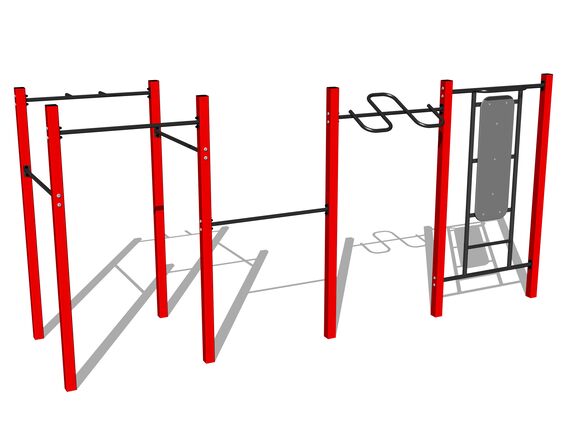 Street-Workout-Kombination WS8012RD - rot