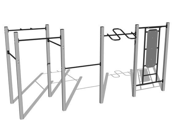 Street-Workout-Kombination WS8012SD - silber