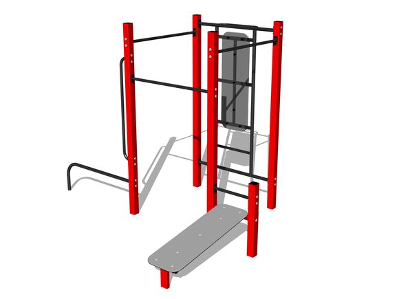 Street-Workout-Kombination WS8014RD - rot