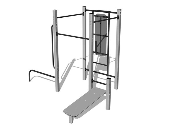 Street-Workout-Kombination WS8014SD - silber