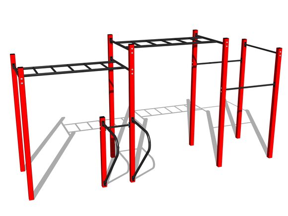 Street-Workout-Kombination WS8015RD - rot