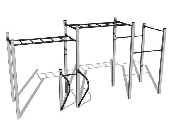 Street-Workout-Kombination WS8015SD - silber