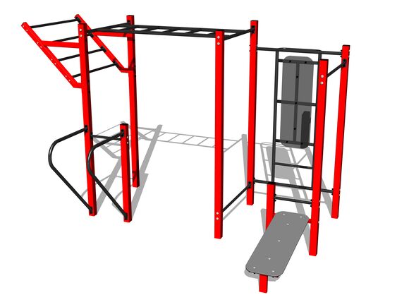 Street-Workout-Kombination WS8016RD - rot