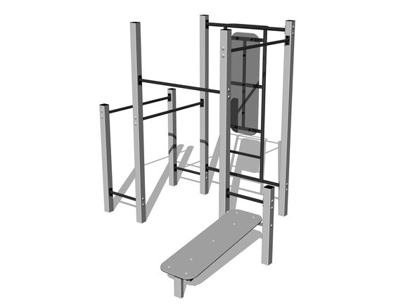Street-Workout-Kombination WS8019SD - silber