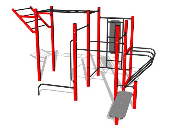 Street-Workout-Kombination WS8020RD - rot