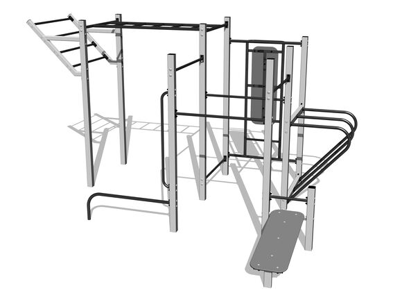 Street-Workout-Kombination WS8020SD - silber