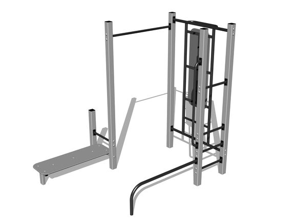 Street-Workout-Kombination WS8021SD - silber